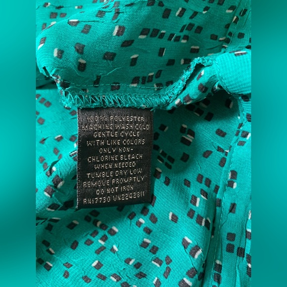 Mossimo Supply Co Women’s Green/ Black Polka Dots Cardigan Sz M 100%Poly NWOT - Picture 14 of 16